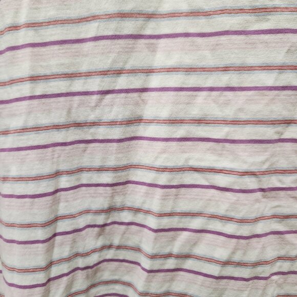 Men's Levi's White and purple striped polo size medium - Picture 3 of 4